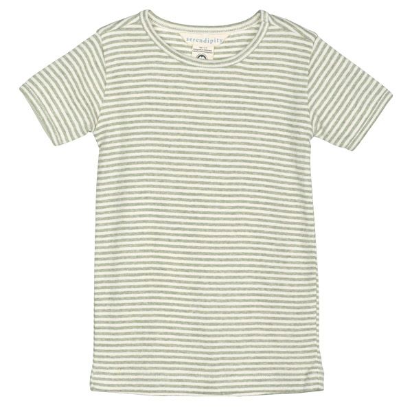 オーガニックコットン キッズ フライスTシャツStripe (半袖)