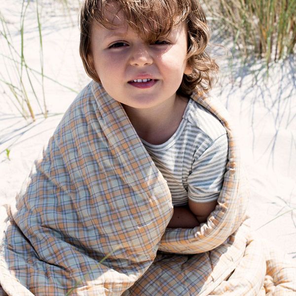 オーガニックコットン キッズ フライスTシャツStripe (半袖)