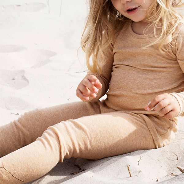 オーガニックコットン キッズ フライスレギンス