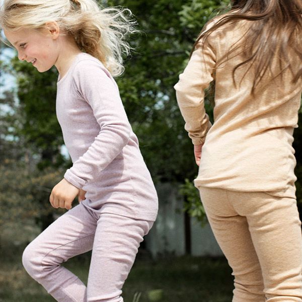 オーガニックコットン キッズ フライスレギンス