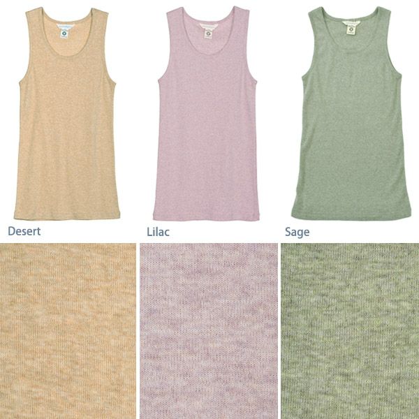 オーガニックコットン フライスタンクトップ