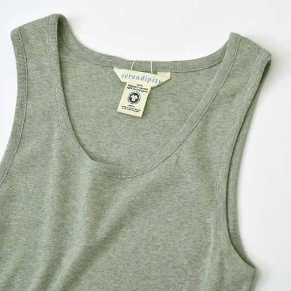 オーガニックコットン フライスタンクトップ