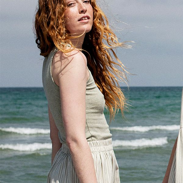 オーガニックコットン フライスタンクトップ