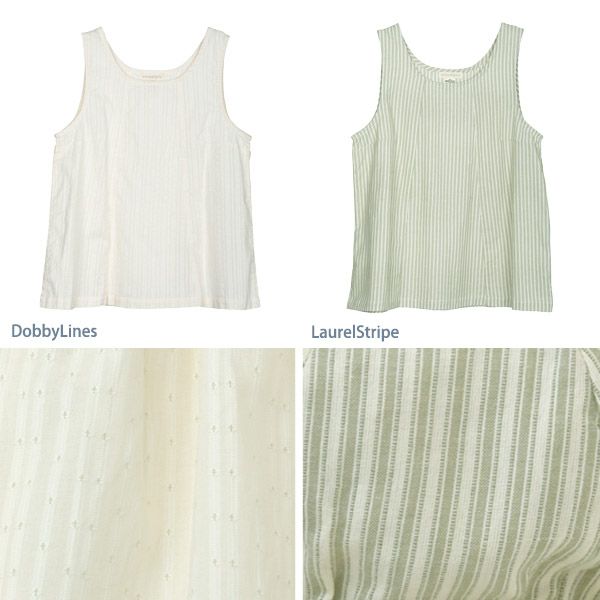 オーガニックコットン  ノースリーブシャツ