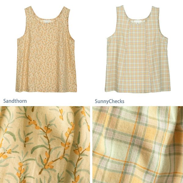 オーガニックコットン  ノースリーブシャツ