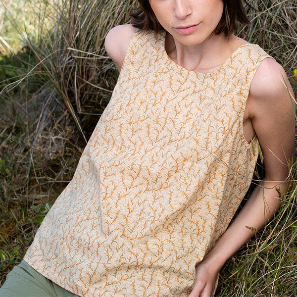 オーガニックコットン  ノースリーブシャツ