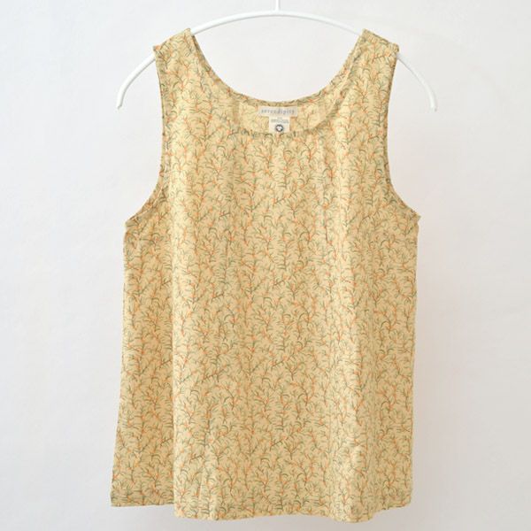 オーガニックコットン  ノースリーブシャツ