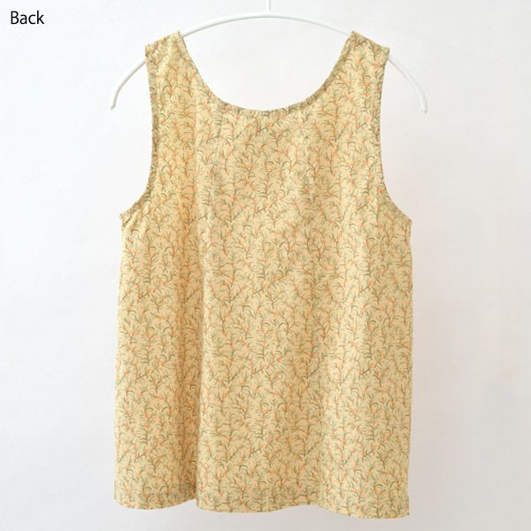 オーガニックコットン  ノースリーブシャツ