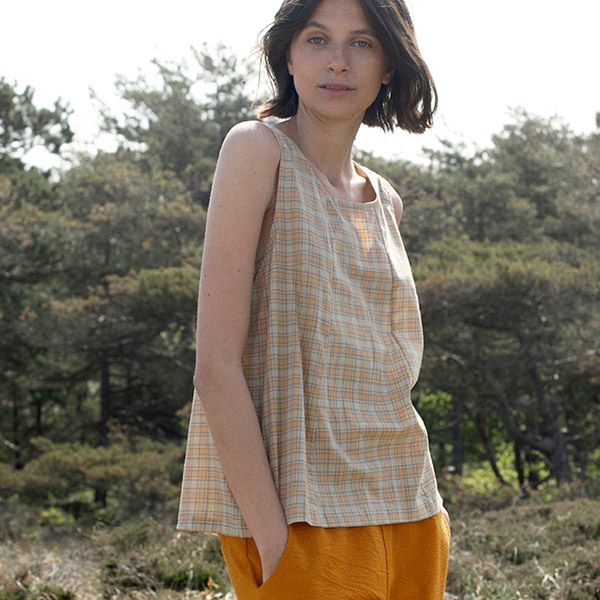 オーガニックコットン  ノースリーブシャツ