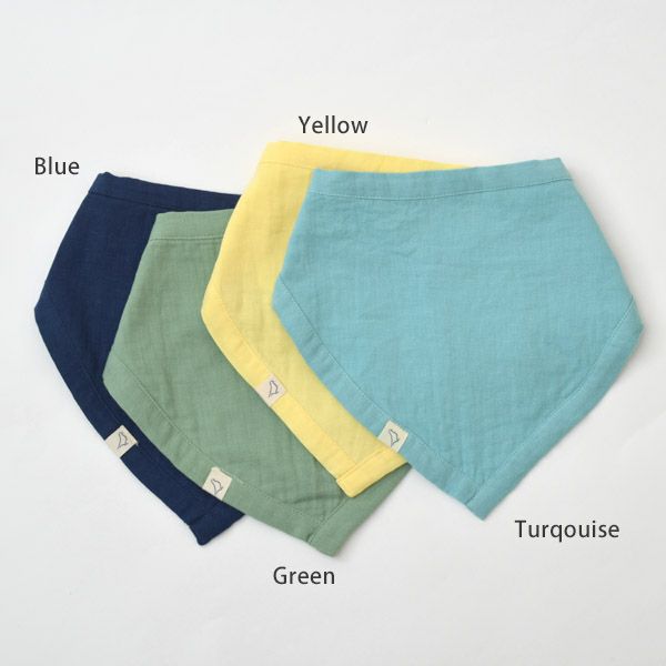 オーガニックコットン ベビーモスリンビブ