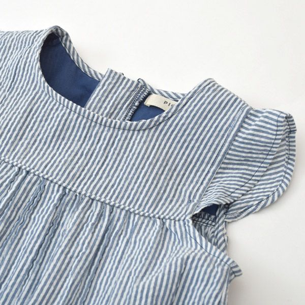 オーガニックコットン キッズシアサッカーシフトドレス