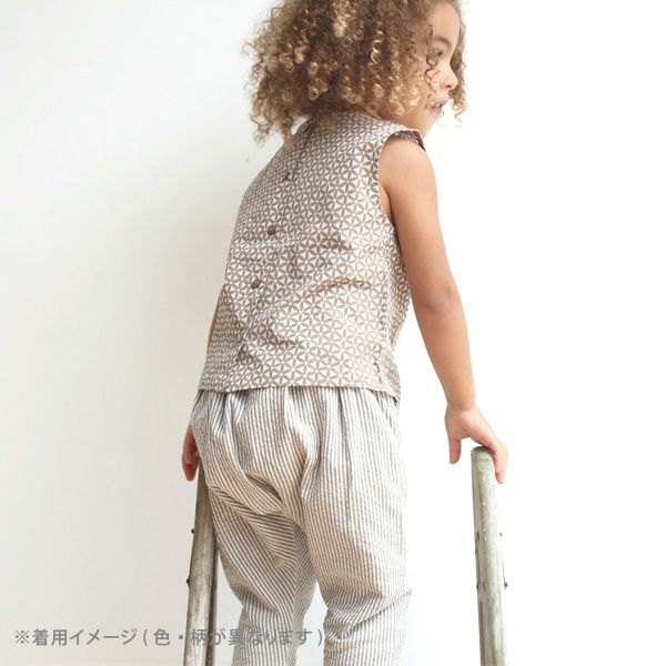 オーガニックコットン キッズシアサッカーバギーパンツ