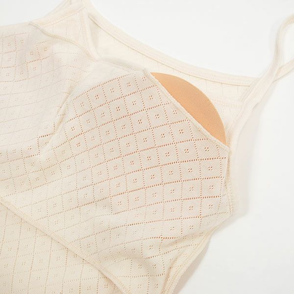 オーガニックコットン ブラキャミソール