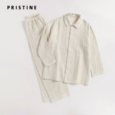 オーガニックコットン&リネン ダブルガーゼパジャマ