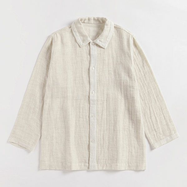 オーガニックコットン&リネン ダブルガーゼパジャマ