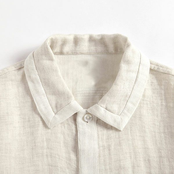 オーガニックコットン&リネン ダブルガーゼパジャマ