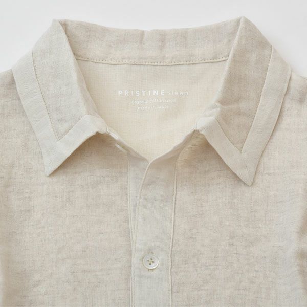 オーガニックコットン&リネン ダブルガーゼパジャマ