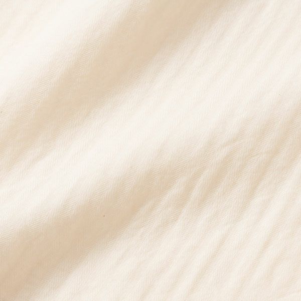 オーガニックコットン ヘリンボンギャザープルオーバーセット(半袖) ナチュラル M