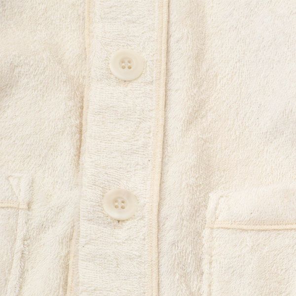 オーガニックコットン ベビー パーカーバスローブ きなり 50-90