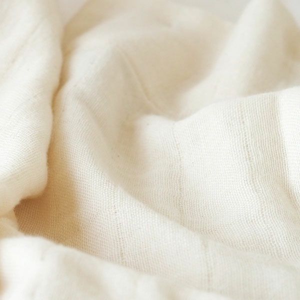 オーガニックコットン ベビー 三重織おくるみガーゼケット きなり 80×130