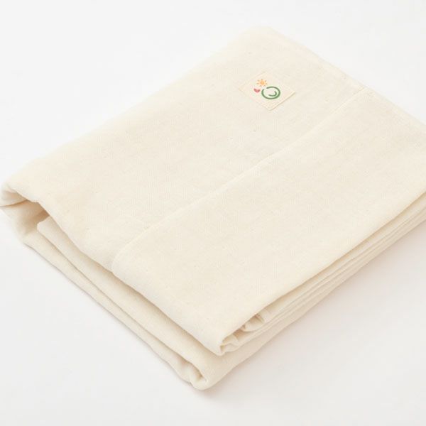 オーガニックコットン ベビー 三重織おくるみガーゼケット きなり 80×130