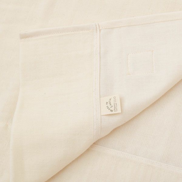 オーガニックコットン ベビー 三重織おくるみガーゼケット きなり 80×130