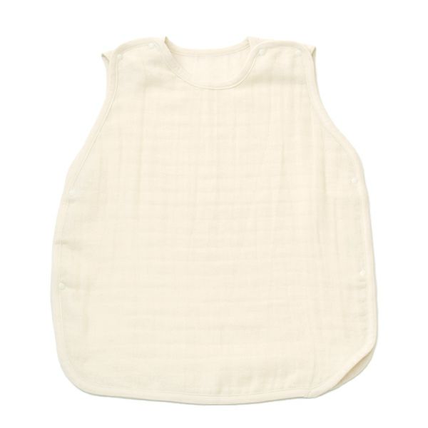 オーガニックコットン ベビー 三重織ガーゼスリーパー きなり 50-90