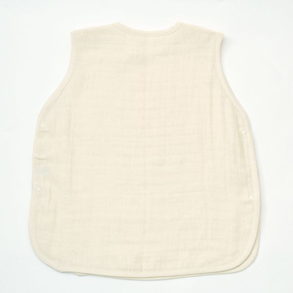 オーガニックコットン ベビー 三重織ガーゼスリーパー きなり 50-90