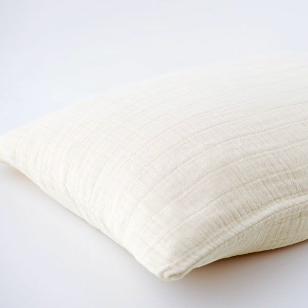 オーガニックコットン 三重織ガーゼピローケース きなり
