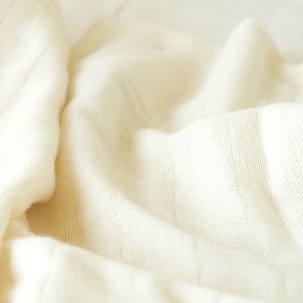 オーガニックコットン 三重織ガーゼケット シングル きなり