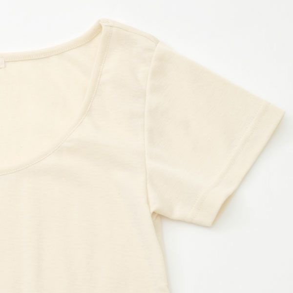 オーガニックコットン 薄手フレンチ袖インナー