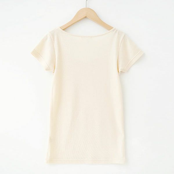 オーガニックコットン 薄手フレンチ袖インナー