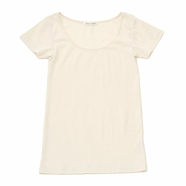 オーガニックコットン 薄手フレンチ袖インナー