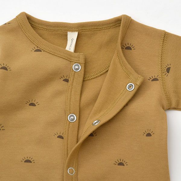 オーガニックコットン ベビー 足つきカバーオール(長袖)