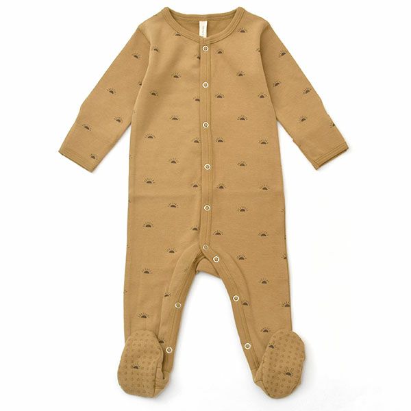 オーガニックコットン ベビー 足つきカバーオール(長袖)