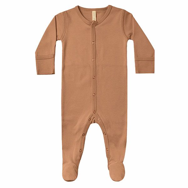 オーガニックコットン ベビー 足つきカバーオール(長袖)