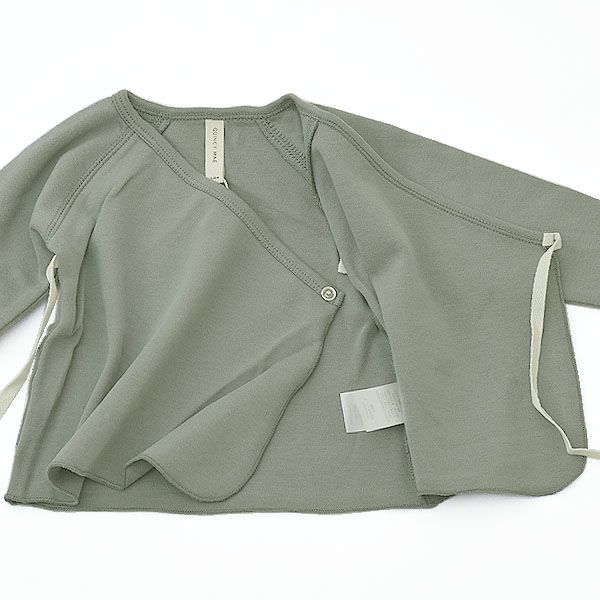 オーガニックコットン ベビー長袖あわせトップス＆足つきパンツ