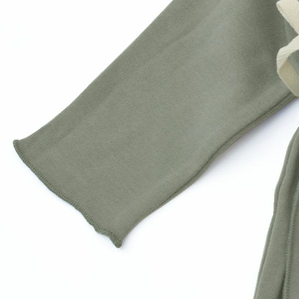 オーガニックコットン ベビー長袖あわせトップス＆足つきパンツ