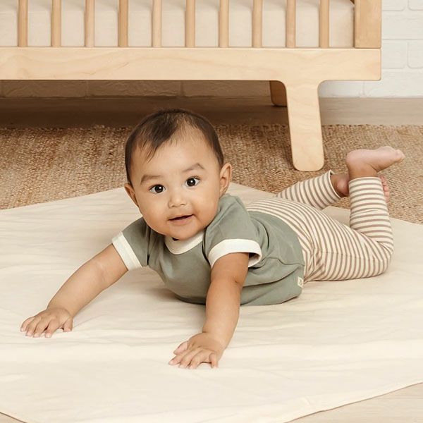 オーガニックコットン ベビーリンガーTシャツ (半袖)