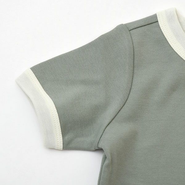 オーガニックコットン ベビーリンガーTシャツ (半袖)