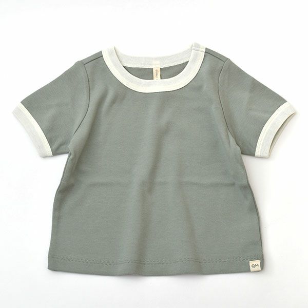 オーガニックコットン ベビーリンガーTシャツ (半袖)