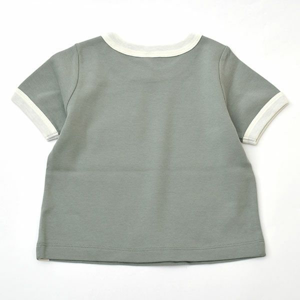 オーガニックコットン ベビーリンガーTシャツ (半袖)