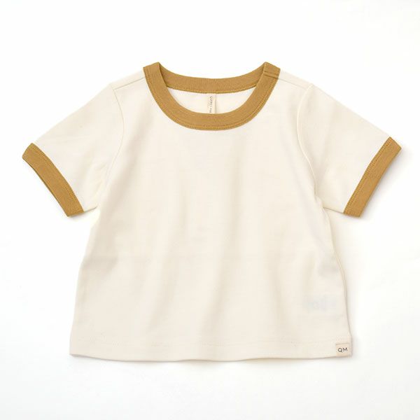 オーガニックコットン ベビーリンガーTシャツ (半袖)