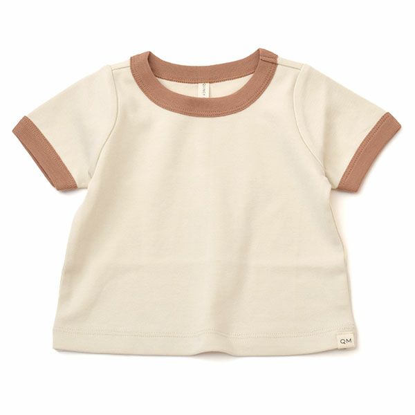 オーガニックコットン ベビーリンガーTシャツ (半袖)