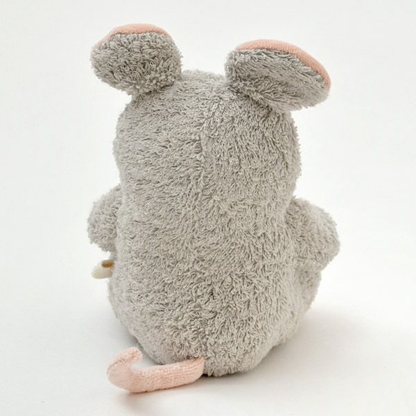 オーガニックコットン ベンガラ染め 銀ねずみのぬいぐるみ Ｍ