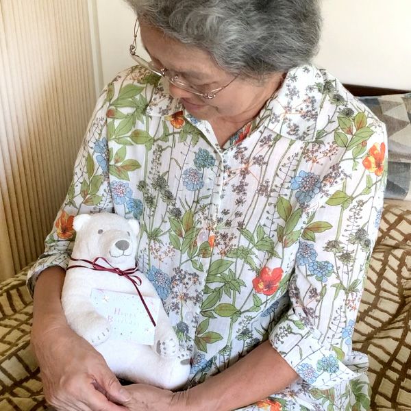 オーガニックコットン ホッキョクグマのぬいぐるみ 親ぐま