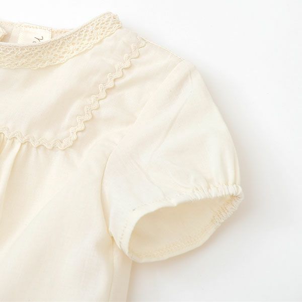 オーガニックコットン ベビーリックラックリボンサマードレス