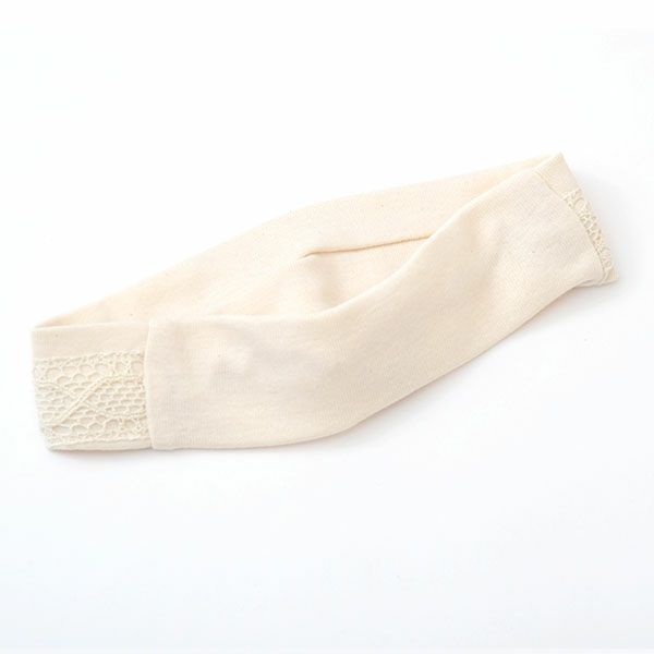 オーガニックコットン ベビーレースヘアバンド