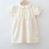 オーガニックコットン ベビーパフスリーブサマードレス