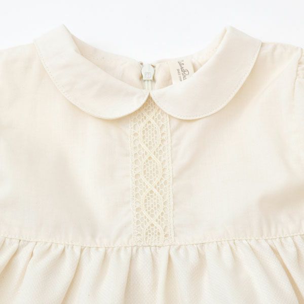 オーガニックコットン ベビーパフスリーブサマードレス
